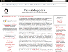 Tablet Screenshot of crisismappers.net